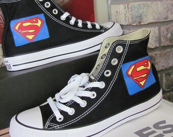 superman high top converse