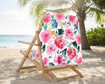 Floral Fiesta Beach Towel