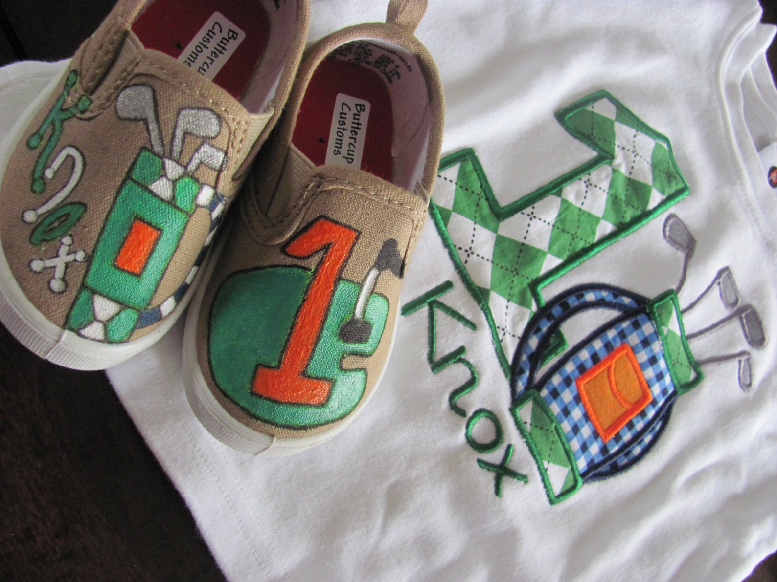 Hand Painted Golf Shoes for Toddlers and Children Etsy