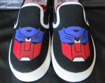 Custom Transformer hand painted shoes