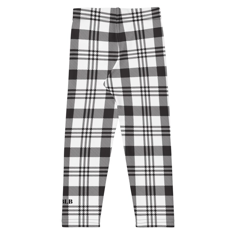 Bblb BBLB Everyday Kid's Leggings - Black and White Plaid - Etsy