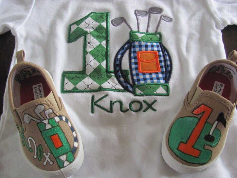 Hand Painted Golf Shoes for Toddlers and Children Etsy