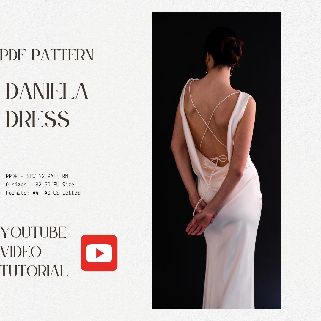 Backless Wedding Gown Pattern