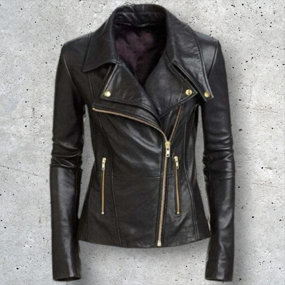 Stylish Women s Leather Jacket Handcrafted Elegance Leather Jacket for Women Etsy Canada