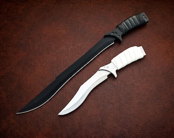 Handmade Dune 2 Feyd Rautha Knives with Leather Sheath | Movie Prop Replica