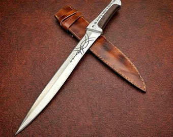 Handgefertigtes Crysknife aus D2 Stahl | Dune Replica mit Lederscheide