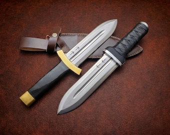 Handmade Vinland Saga Thorfinn Knives with Leather Sheath | Anime Cosplay | Gifts For Boyfriend