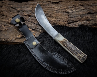 Texas Chain Saw Massacre Replica Knife: D2 Steel Blade, Leather Sheath