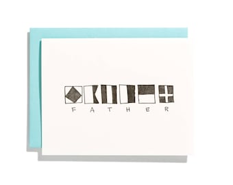 Nautical Father - Letterpress Holiday Card - CH127