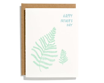 Father's Day Fern - Letterpress Holiday Card - CH277