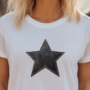 Star Graphic T-Shirt, Distressed Star Shirt, Star Shirt, Star Shirt Women, Star Tee Shirt, Men&#39;s Star T-Shirt, Minimalist Shirt, Simple Tee