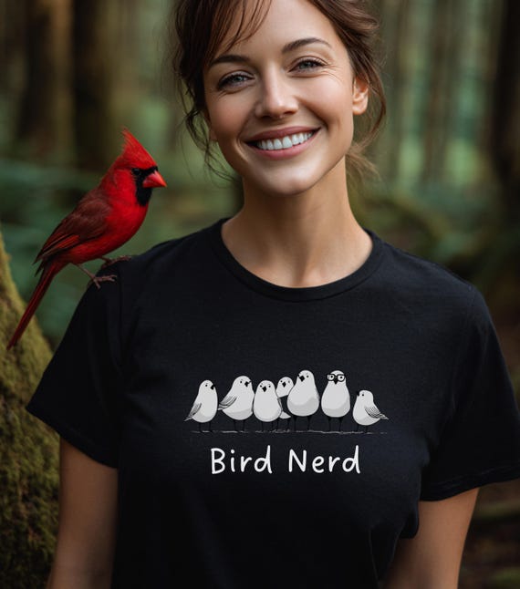 Funny Bird T-shirt, Bird Nerd Tee, Birder Gift, Birding Gift - Main Image