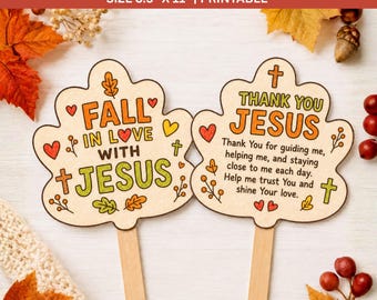Fall in Love With Jesus Craft for Kids,Thank You Jesus Fall ,Easy Christian Thanksgiving Craft,Sunday School Lesson Craft,Fan Craft,Toddlers