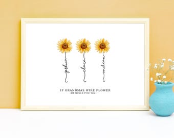 Grandparents personalised gift,Grandparents gift,Birthday gift from grandchildren,Unique Gift for Mum, Birthday Gift for Mum, Nanny,Grandma,