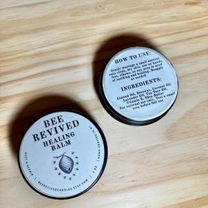 Natural Healing Balm for Dry Skin | Beeswax & Essential Oils | 2oz Handmade Skincare Salve
