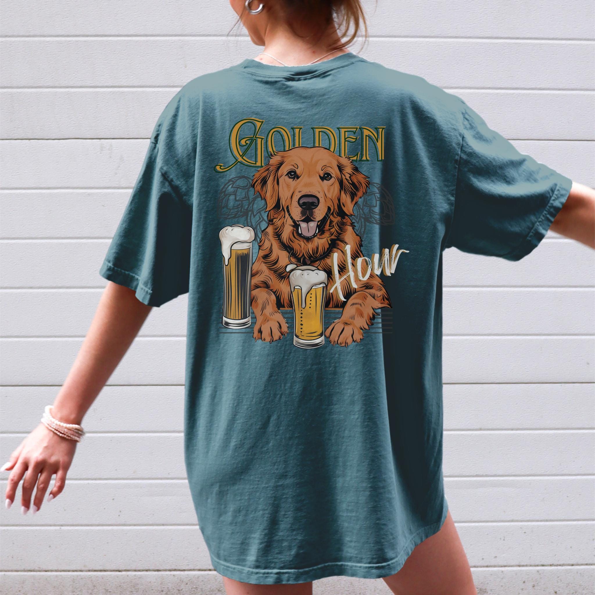 Red Golden Retriever Funny Shirt | Field Golden Beer Shirt | Funny