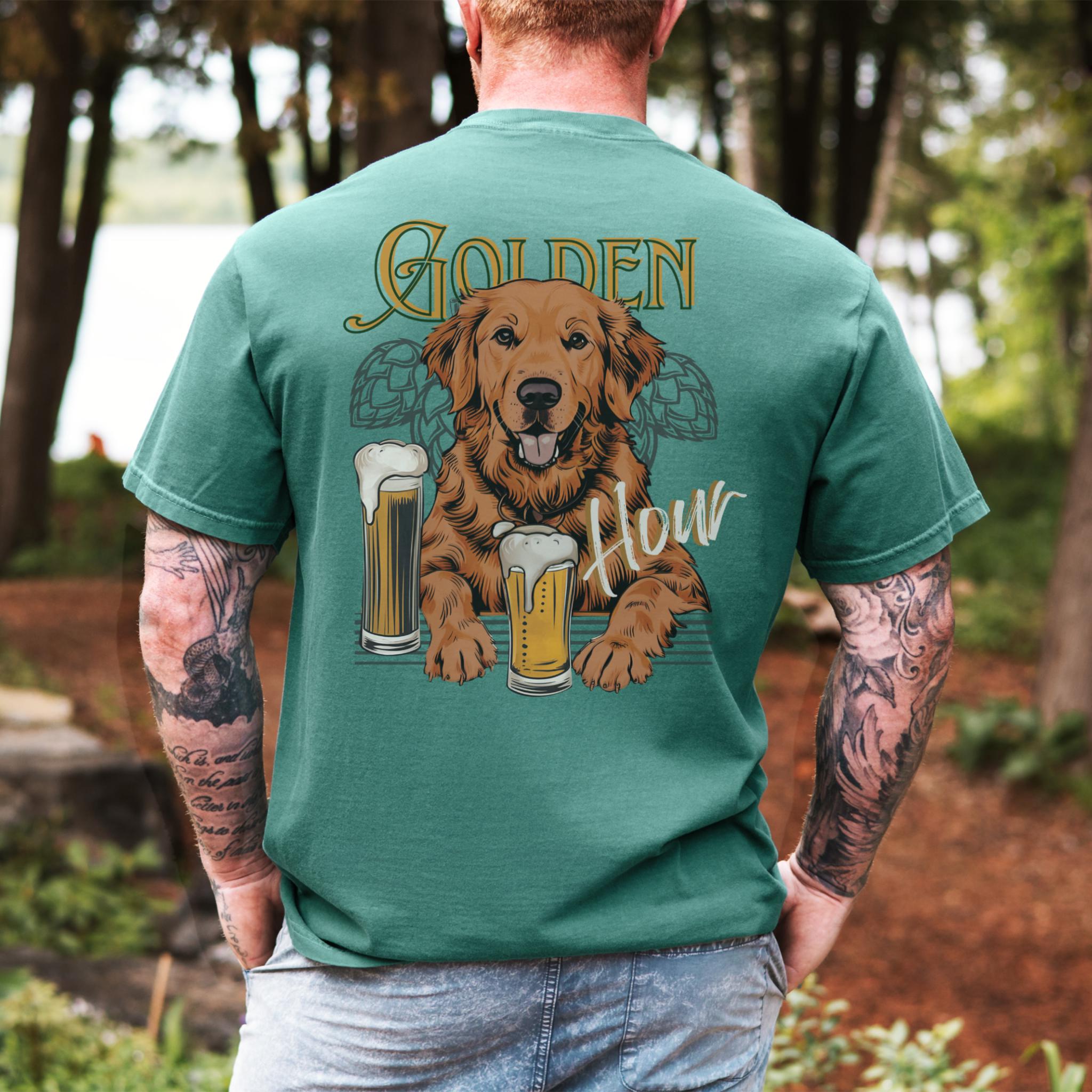 Red Golden Retriever Funny Shirt | Field Golden Beer Shirt | Funny