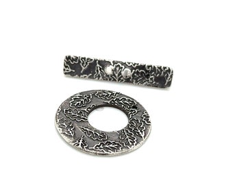 October Sterling Silver Toggle Clasp