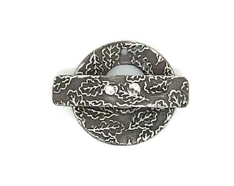 October Sterling Silver Toggle Clasp