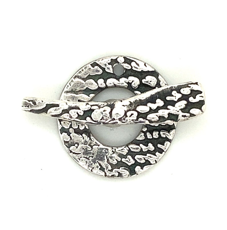 Sterling Silver Ancient Script Toggle image 1