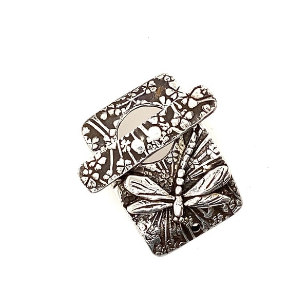 Sterling Silver Dragonfly Clasp