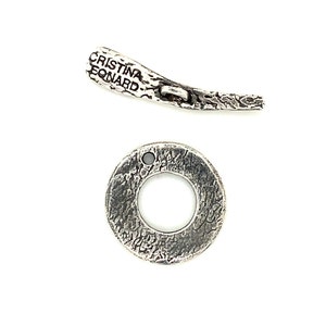 Sterling Silver Ancient Script Toggle image 6