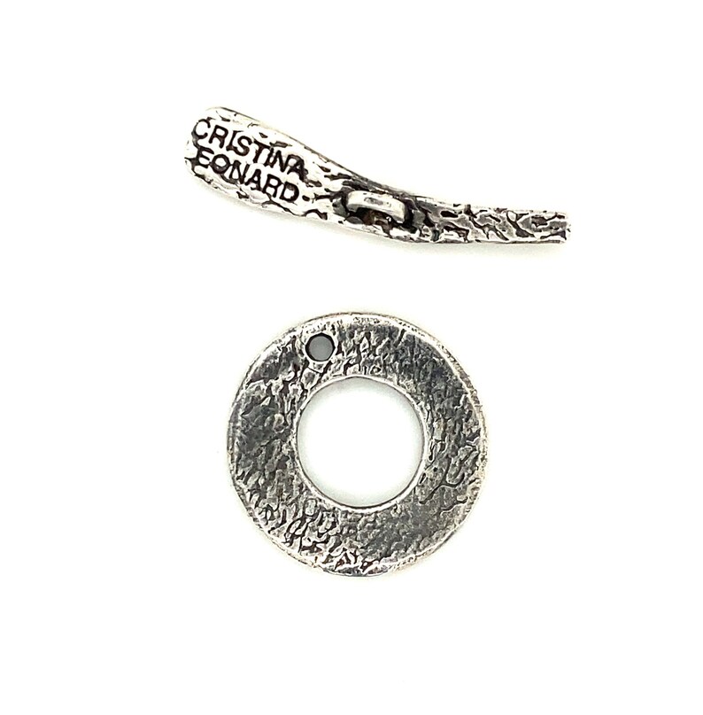Sterling Silver Ancient Script Toggle image 6
