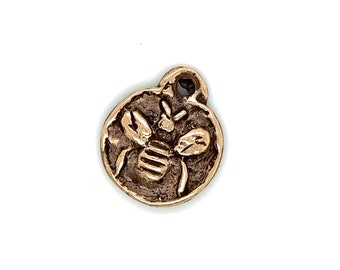 Bronze Bee Charm (12x15mm)