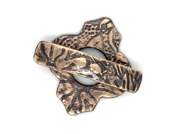 Bronze Moroccan Tile Toggle Clasp