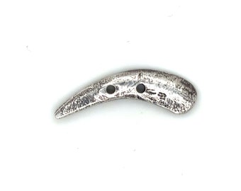 Sterling Claw Toggle Button Clasp