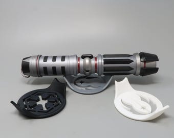 Lightsaber Stand Display Jedi and Imperial Crest - Savi Workshop 3D Printed Display
