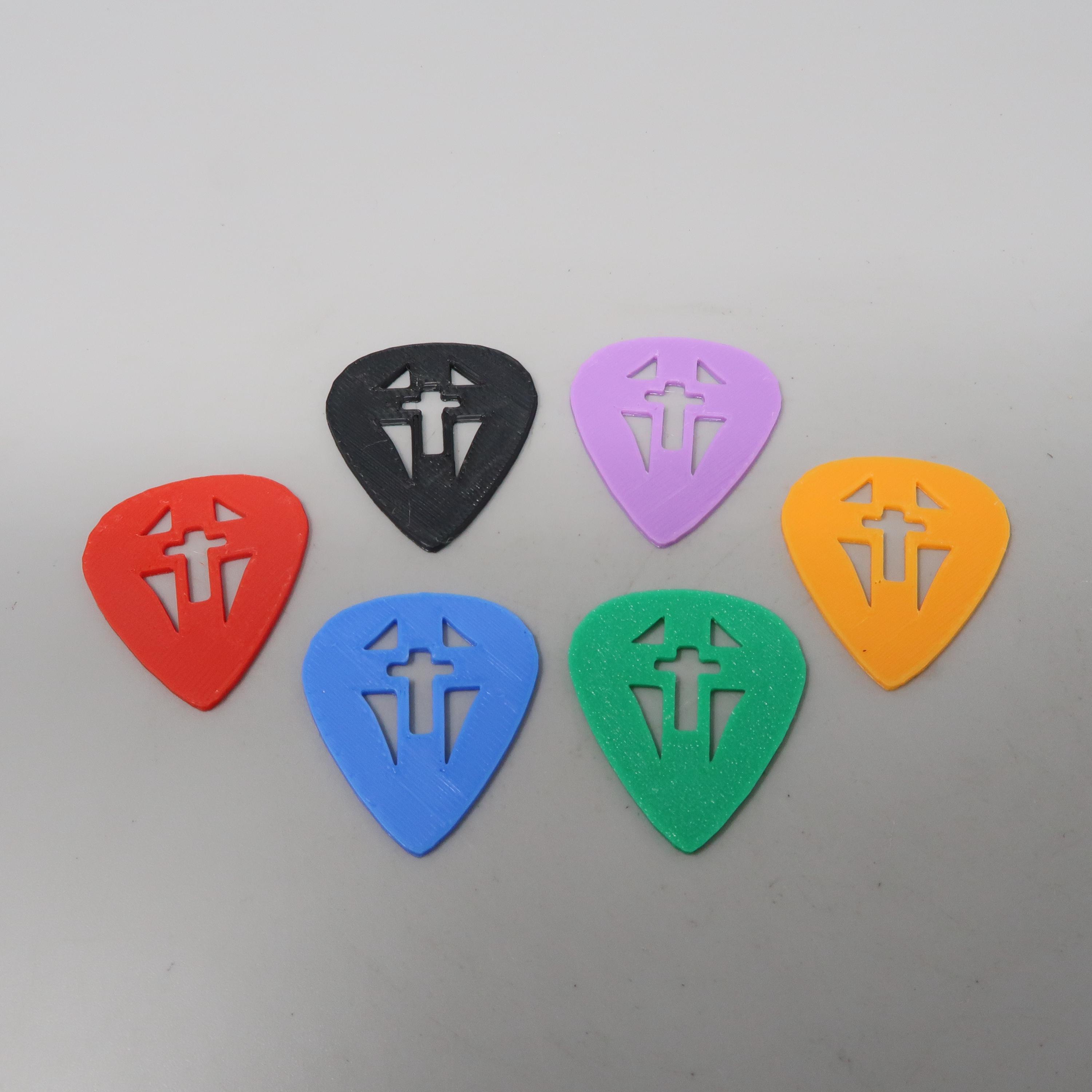 Guitar Picks Cross 6 Pack Design 1 Mm Thick 3D Printed - Etsy