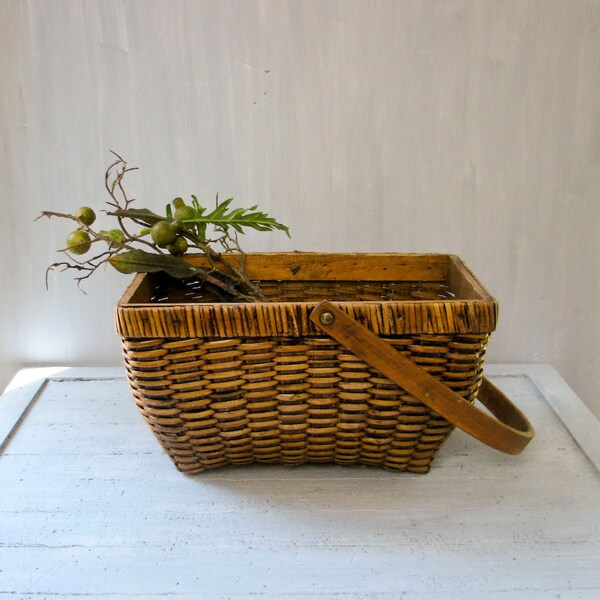 Vintage Basket with Handle