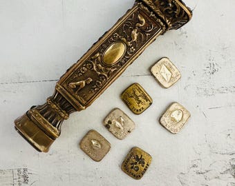 Antique Wax Seal French Etui 1800’s - 12 motifs