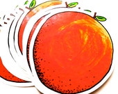 ORANGEPEELMYSTIC sticker . cover your apple up