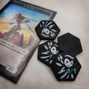 MTG Faerie Rogue 1/1 Tokens with Case (Set of 18)