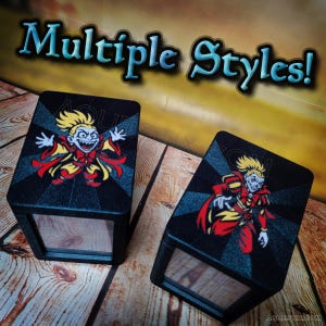 Kefka, Hof Magier Kommandant Deckbox mit Toploader für MTG (Magic the Gathering) EDH Final Fantasy Deckbox