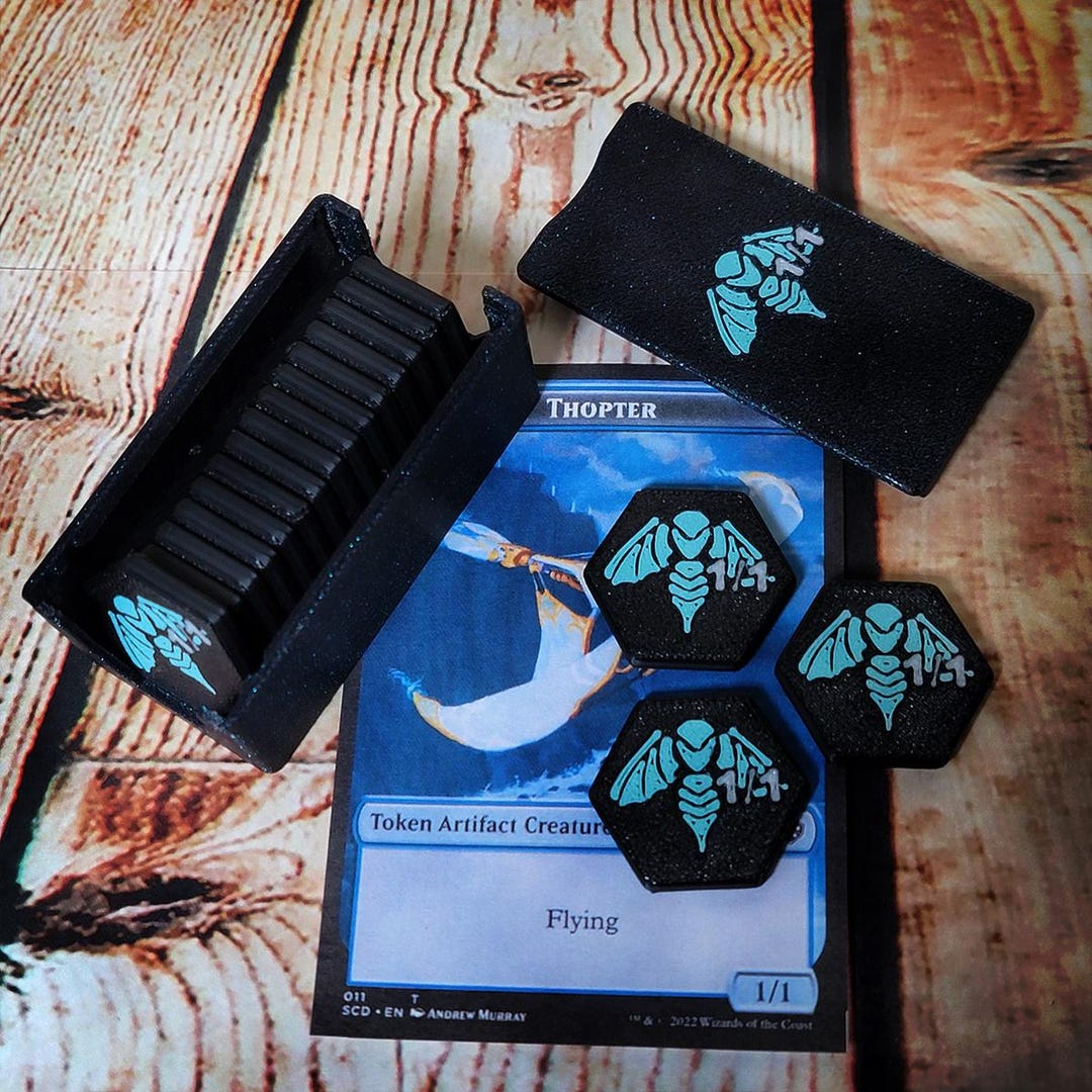 Thopter Tokens - Multiple Strengths: 18x Tokens With Case - Compact MTG ...