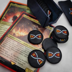 Cell Counter Set with case for Magic the Gathering (MTG) | Jenova Cells, Sephiroth, Fallen Hero | Final Fantasy MTG | Cloud, Ex Soldier