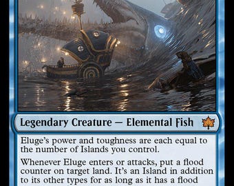 Flood Counter Set with case for Magic the Gathering (MTG) (set of 18)