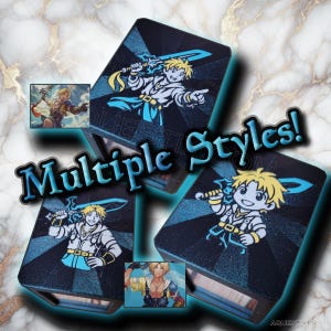 Tidus, Deckbox Commander com tema de Guardião de Yuna e carregador superior para MTG (Magic the Gathering) EDH Final Fantasy Deckbox