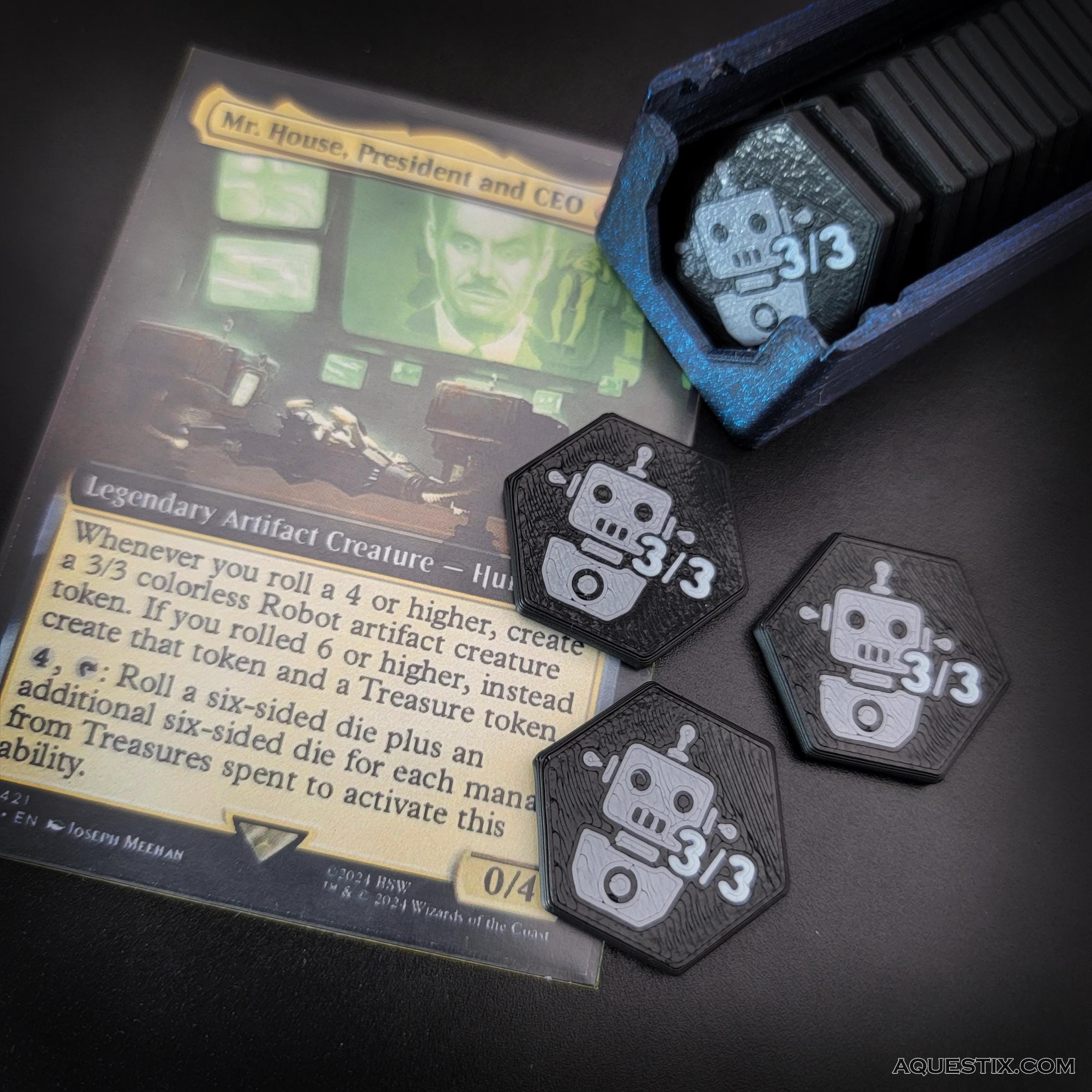 Mtg 3/3 Robot Token - Etsy
