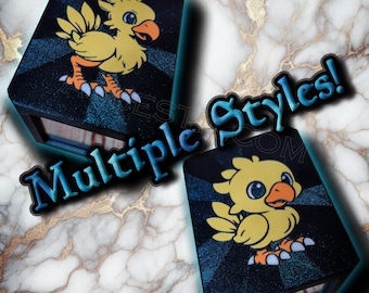 MTG Deckbox - Deckbox con temática de Chocobo y Toploader para Magic the Gathering