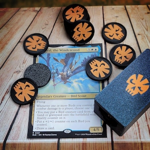 Finality Counter Set with case for Magic the Gathering (MTG) (set of 18)