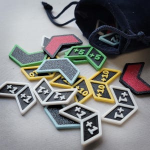 Set di segnalini numerici da 24 pezzi (+1/+1) (+X/+X) per Magic the Gathering (MTG)