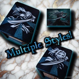 Sephiroth inspired themed Deckbox Commander Deckbox with Toploader for MTG (Magic the Gathering) EDH Final Fantasy Deckbox