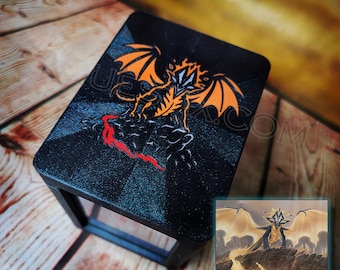 Caja de mazos MTG - Caja de mazos temática de Betor con cargador superior para Magic the Gathering - Cajas de mazos Dragon, Tarkir Dragonstorm