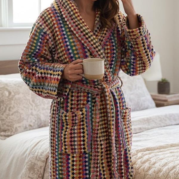 Knit Robe Patterns Turkish Style Bathrobe - Etsy