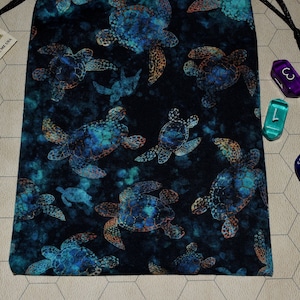 Turtle totem tarot rune dice bag
