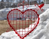 Erzulie Dantor voodoo veve transparent red vinyl decal